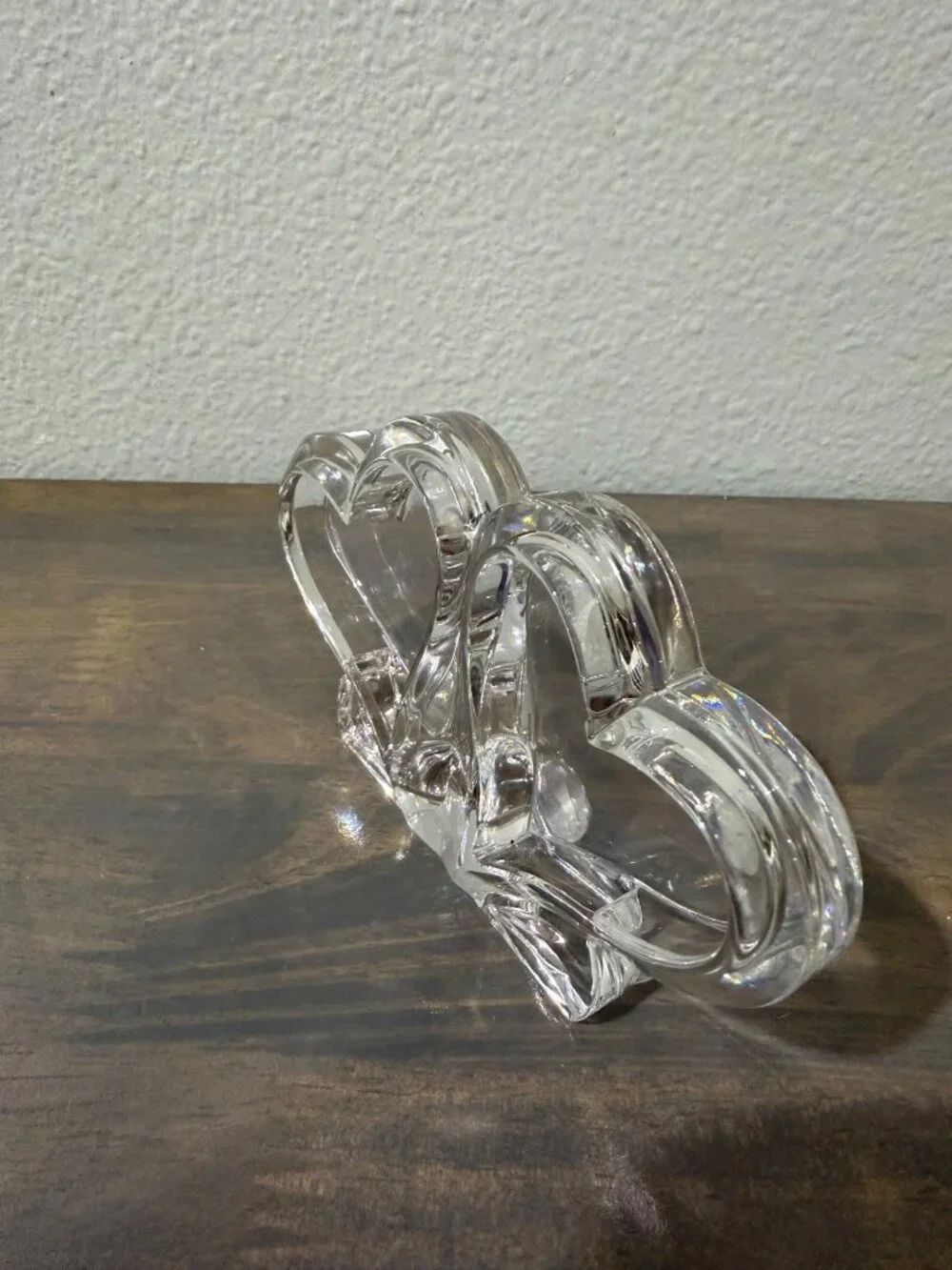 Waterford Marquis Crystal Double Heart Mini Picture Frame Wedding Engagement Lov
